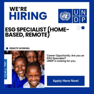 ESG Specialist (Home-Based, Remote)