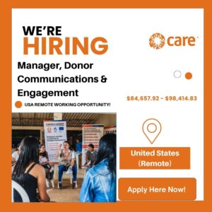 Manager, Donor Communications & Engagement (US-Based) – Remote or NYC