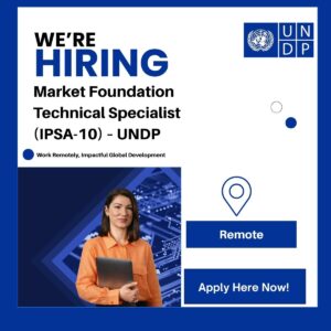 Market Foundation Technical Specialist (IPSA-10) – UNDP