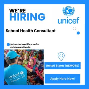 School Health Consultant (Remote New York City, USA)