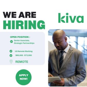 Senior Associate, Strategic Partnerships - Remote US | Kiva