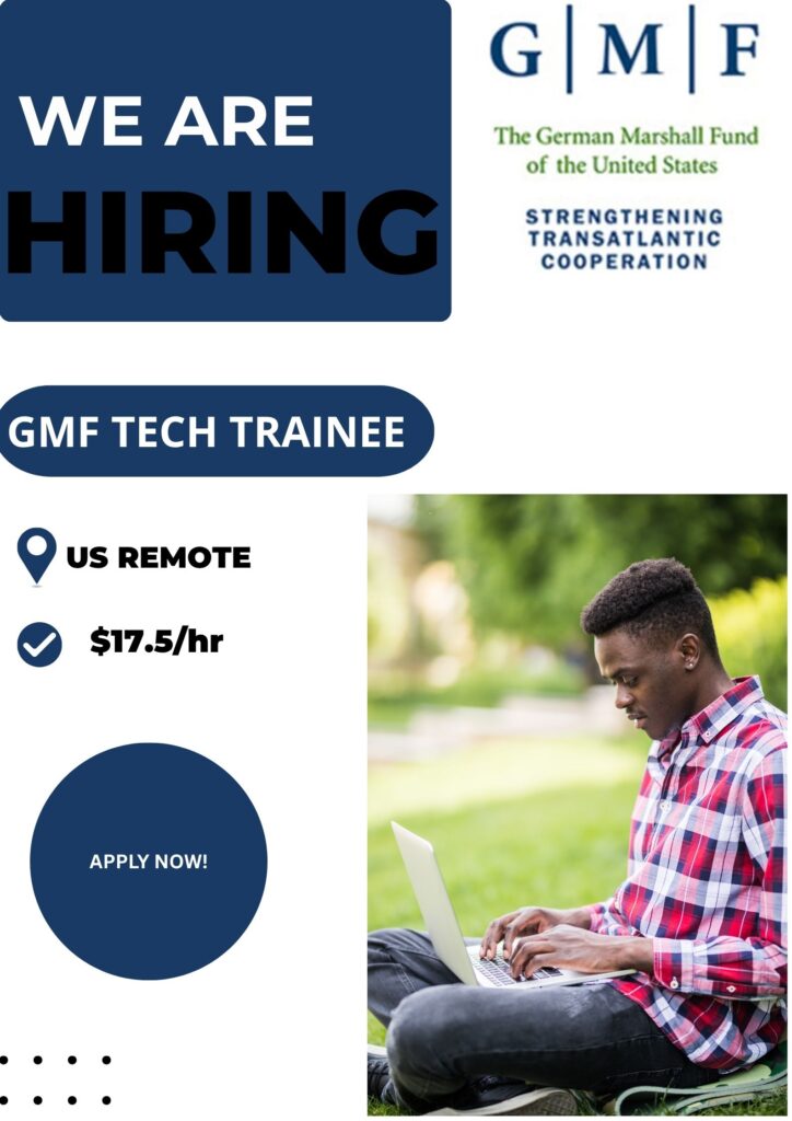 USA REMOTE-GMF TECH TRAINEE