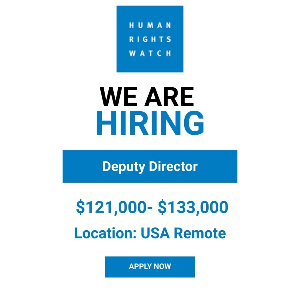 Deputy Director HRW